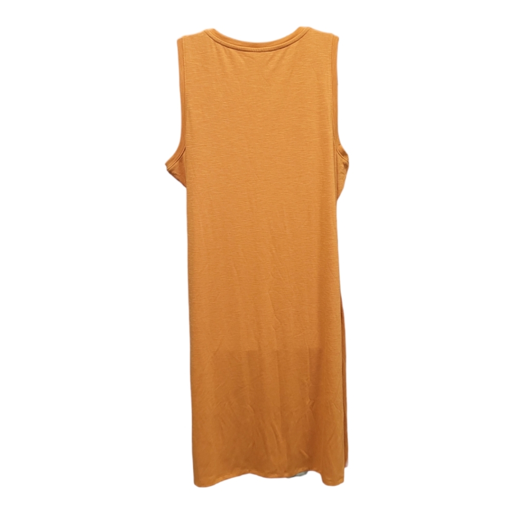 NWT Nine West sleeveless ruched dress Size XXL Color Autumn Gold - Picture 7 of 8